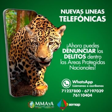 ¡Ahora puedes denunciar los delitos dentro las Áreas Protegidas Nacionales!
