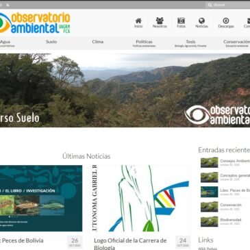 Nuevo sitio web del Observatorio Ambientl UAGRM