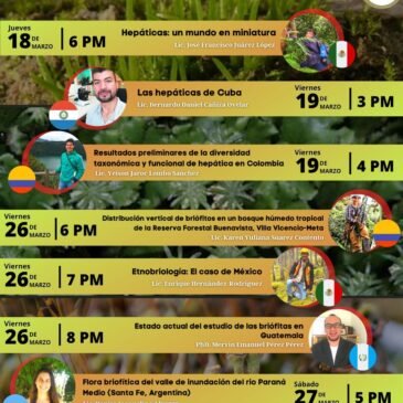 1er Ciclo de Charlas Internacionales de Briofitas