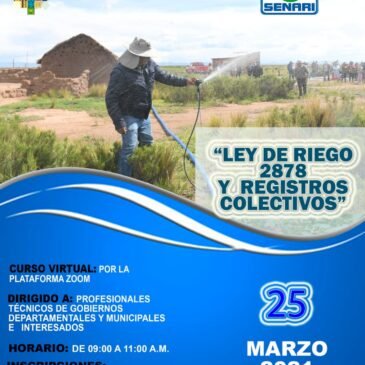 Ley de Riego 2878 y Registros Colectivos