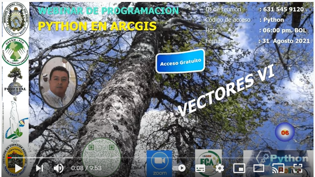 Avance del Webinar 06 de Programación en ArcPy.