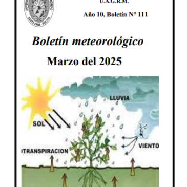 Boletin Agrometeológico Marzo 2025