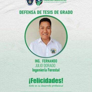 DEFENSA DE TESIS DE GRADO EN LA FCA