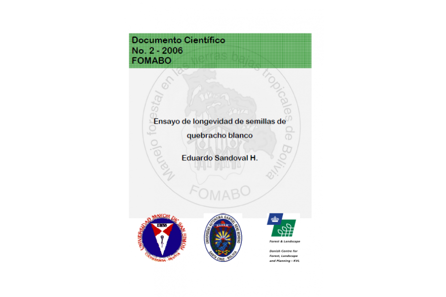 Ensayo de longevidad de semillas de quebracho blanco